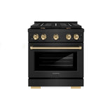 Autograph Edition 30 in. 4.2 cu. ft. Paramount Dual Fuel Range with 4 Burner Gas Cooktop and Electric Convection Oven - (SDRBZ30G) -