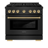 Autograph Edition 36 in. 5.2 cu. ft. Paramount Dual Fuel Range with 6 Burner Gas Cooktop and Electric Convection Oven - (SDRBZ36CB) -