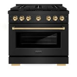 Autograph Edition 36 in. 5.2 cu. ft. Paramount Dual Fuel Range with 6 Burner Gas Cooktop and Electric Convection Oven - (SDRBZ36G) -