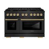 Autograph Edition 48 in. 6.7 cu. ft. Paramount Double Oven Dual Fuel Range with 8 Burner Gas Cooktop - (SDRBZ48CB) -
