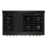 Autograph Edition 48 in. 6.7 cu. ft. Paramount Double Oven Dual Fuel Range with 8 Burner Gas Cooktop - (SDRBZ48CB) -