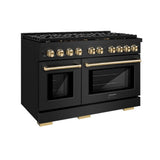 Autograph Edition 48 in. 6.7 cu. ft. Paramount Double Oven Dual Fuel Range with 8 Burner Gas Cooktop - (SDRBZ48G) -