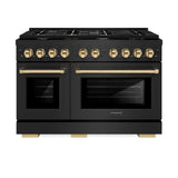 Autograph Edition 48 in. 6.7 cu. ft. Paramount Double Oven Dual Fuel Range with 8 Burner Gas Cooktop - (SDRBZ48G) -