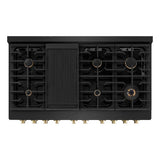 Autograph Edition 48 in. 6.7 cu. ft. Paramount Double Oven Dual Fuel Range with 8 Burner Gas Cooktop - (SDRBZ48G) -