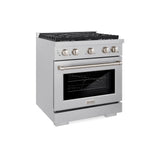 30 in. 4.2 cu. ft. Paramount Dual Fuel Range with 4 Burner Gas Cooktop and Electric Convection Oven - (SDRS30) -