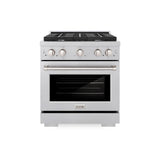 30 in. 4.2 cu. ft. Paramount Dual Fuel Range with 4 Burner Gas Cooktop and Electric Convection Oven - (SDRS30) -