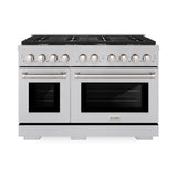 48 in. 6.7 cu. ft. Paramount Double Oven Dual Fuel Range with 8 Burner Gas Cooktop - (SDRS48) -
