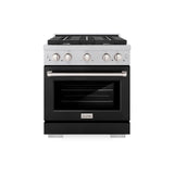 30 in. 4.2 cu. ft. Paramount Dual Fuel Range with 4 Burner Gas Cooktop and Electric Convection Oven - (SDRSBLM30) -