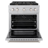 30 in. 4.2 cu. ft. Paramount Dual Fuel Range with Gas Cooktop and Electric Convection Oven - (SDRSBR30) -