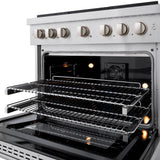 36 in. 5.2 cu. ft. Paramount Dual Fuel Range with Gas Cooktop and Electric Convection Oven - (SDRSBR36) -