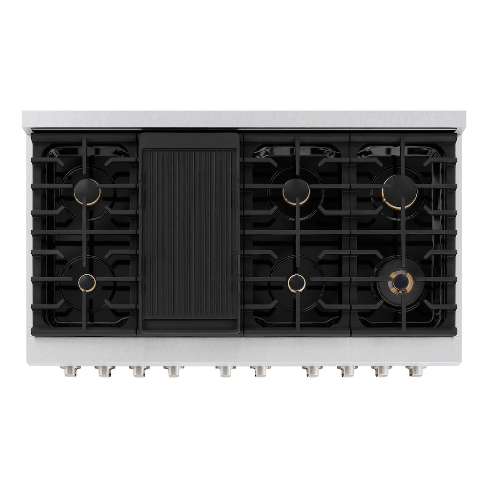 48 in. 6.7 cu. ft. Paramount Double Oven Dual Fuel Range - (SDRSBR48) -