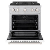 30 in. 4.2 cu. ft. Paramount Dual Fuel Range with 4 Burner Gas Cooktop - (SDRSWM30) -