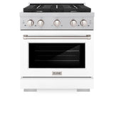 30 in. 4.2 cu. ft. Paramount Dual Fuel Range with 4 Burner Gas Cooktop - (SDRSWM30) -