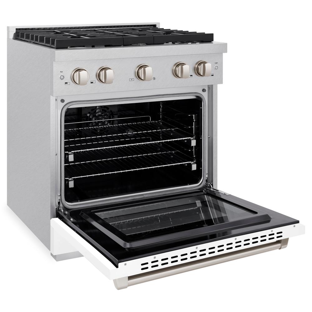 30 in. 4.2 cu. ft. Paramount Dual Fuel Range with 4 Burner Gas Cooktop - (SDRSWM30) -