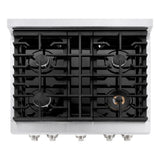 30 in. 4.2 cu. ft. Paramount Dual Fuel Range with 4 Burner Gas Cooktop - (SDRSWM30) -