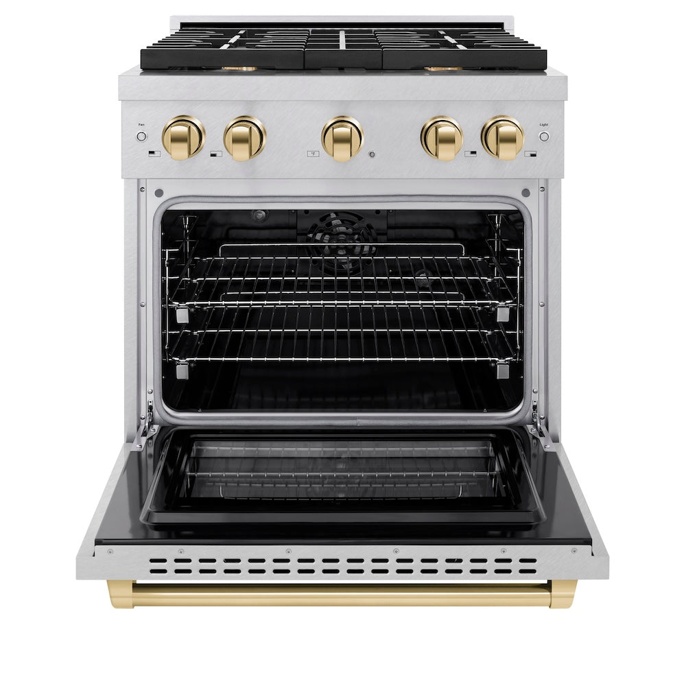 Autograph Edition 30 in. 4.2 cu. ft. Paramount Dual Fuel Range with 4 Burner Gas Cooktop - (SDRSZ30G) -