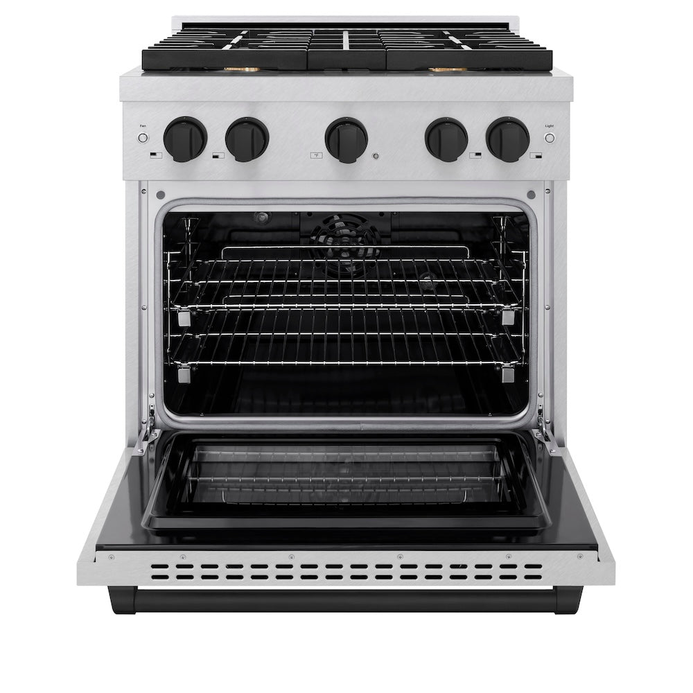 Paramount 30-Inches Standard 4 burners Convection Oven Freestanding Dual Fuel Range - (SDRSZ30MB) -
