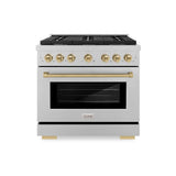 Autograph Edition 36 in. 5.2 cu. ft. Paramount Dual Fuel Range with 6 Burner Gas Cooktop - (SDRSZ36CB) -