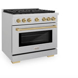 Autograph Edition 36 in. 5.2 cu. ft. Paramount Dual Fuel Range with 6 Burner Gas Cooktop - (SDRSZ36CB) -