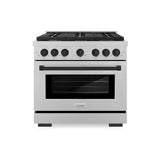 Autograph Edition 36 in. 5.2 cu. ft. Paramount Dual Fuel Range with 6 Burner Gas Cooktop - (SDRSZ36MB) -