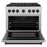 Autograph Edition 36 in. 5.2 cu. ft. Paramount Dual Fuel Range with 6 Burner Gas Cooktop - (SDRSZ36MB) -