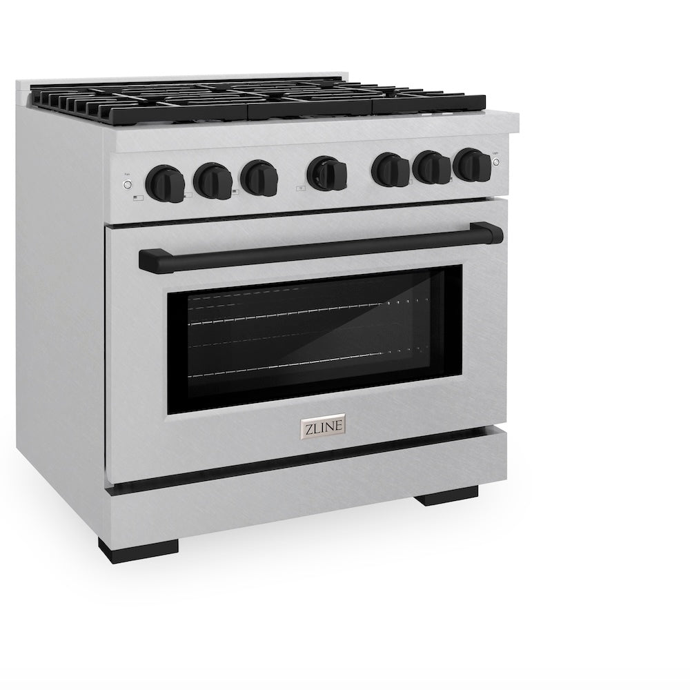 Autograph Edition 36 in. 5.2 cu. ft. Paramount Dual Fuel Range with 6 Burner Gas Cooktop - (SDRSZ36MB) -