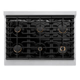 Autograph Edition 36 in. 5.2 cu. ft. Paramount Dual Fuel Range with 6 Burner Gas Cooktop - (SDRSZ36MB) -