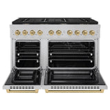Autograph Edition 48 in. 6.7 cu. ft. Paramount Double Oven Dual Fuel Range with 8 Burner Gas Cooktop - (SDRSZ48CB) -