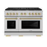 Autograph Edition 48 in. 6.7 cu. ft. Paramount Double Oven Dual Fuel Range with 8 Burner Gas Cooktop - (SDRSZ48CB) -