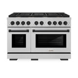 Autograph Edition 48 in. 6.7 cu. ft. Paramount Double Oven Dual Fuel Range with 8 Burner Gas Cooktop - (SDRSZ48MB) -