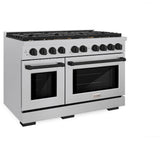 Autograph Edition 48 in. 6.7 cu. ft. Paramount Double Oven Dual Fuel Range with 8 Burner Gas Cooktop - (SDRSZ48MB) -