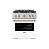 Autograph Edition 30 in. 4.2 cu. ft. Paramount Dual Fuel Range with 4 Burner Gas Cooktop - (SDRSZWM30CB) -