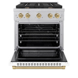 Autograph Edition 30 in. 4.2 cu. ft. Paramount Dual Fuel Range with 4 Burner Gas Cooktop - (SDRSZWM30CB) -