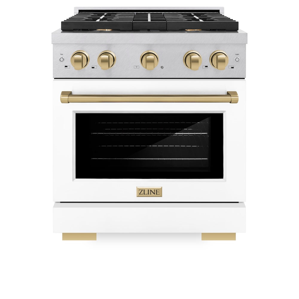 Autograph Edition 30 in. 4.2 cu. ft. Paramount Dual Fuel Range with 4 Burner Gas Cooktop - (SDRSZWM30CB) -