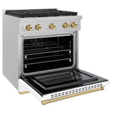 Autograph Edition 30 in. 4.2 cu. ft. Paramount Dual Fuel Range with 4 Burner Gas Cooktop - (SDRSZWM30CB) -