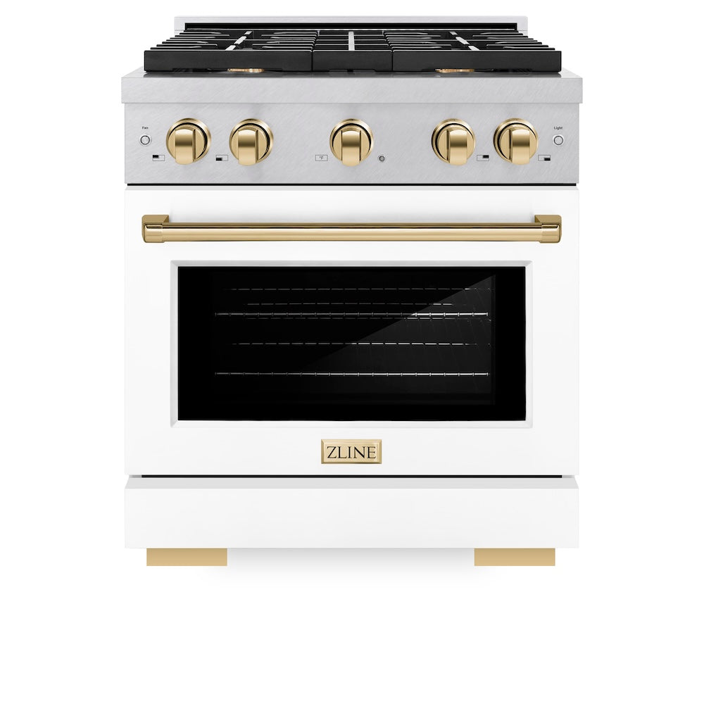 Autograph Edition 30 in. 4.2 cu. ft. Paramount Dual Fuel Range with 4 Burner Gas Cooktop - (SDRSZWM30G) -