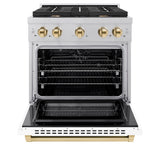 Autograph Edition 30 in. 4.2 cu. ft. Paramount Dual Fuel Range with 4 Burner Gas Cooktop - (SDRSZWM30G) -