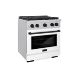 Autograph Edition 30 in. 4.2 cu. ft. Paramount Dual Fuel Range with 4 Burner Gas Cooktop - (SDRSZWM30MB) -
