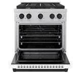 Autograph Edition 30 in. 4.2 cu. ft. Paramount Dual Fuel Range with 4 Burner Gas Cooktop - (SDRSZWM30MB) -