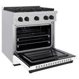 Autograph Edition 30 in. 4.2 cu. ft. Paramount Dual Fuel Range with 4 Burner Gas Cooktop - (SDRSZWM30MB) -