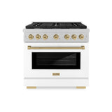 Autograph Edition 36 in. 5.2 cu. ft. Paramount Dual Fuel Range with 6 Burner Gas Cooktop - (SDRSZWM36CB) -