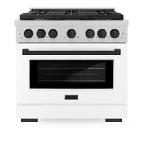Autograph Edition 36 in. 5.2 cu. ft. Paramount Dual Fuel Range with 6 Burner Gas Cooktop - (SDRSZWM36MB) -