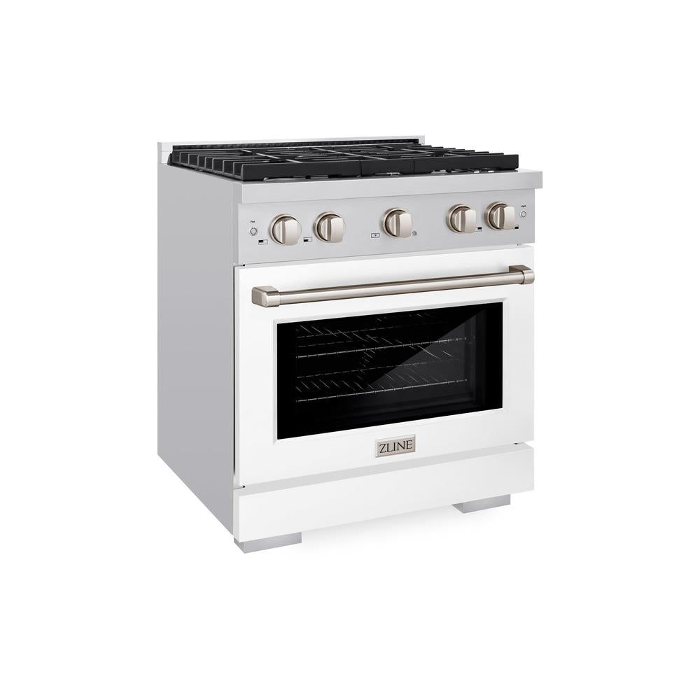 30 in. 4.2 cu. ft. Paramount Dual Fuel Range with 4 Burner Gas Cooktop - (SDRWM30) -