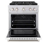 30 in. 4.2 cu. ft. Paramount Dual Fuel Range with 4 Burner Gas Cooktop - (SDRWM30) -