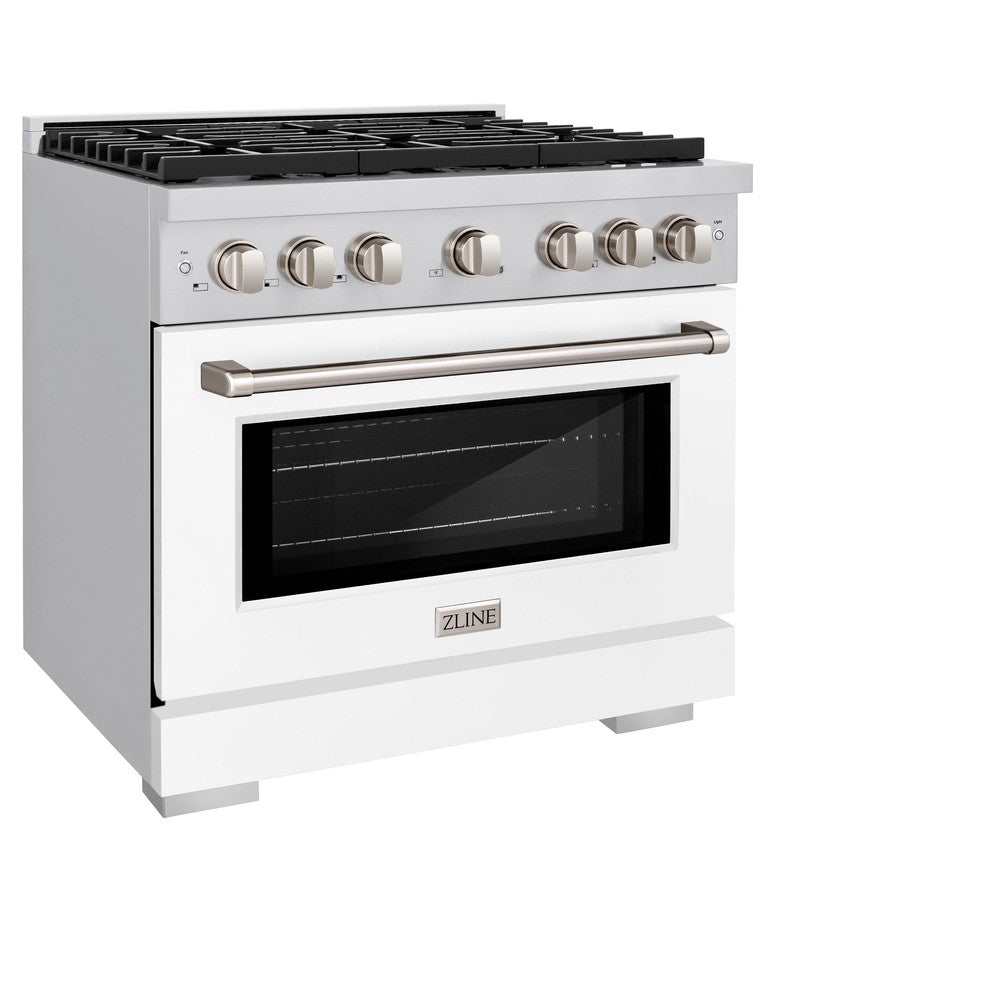 36 in. 5.2 cu. ft. Paramount Dual Fuel Range with 6 Burner Gas Cooktop - (SDRWM36) -