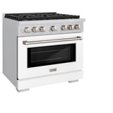 36 in. 5.2 cu. ft. Paramount Dual Fuel Range with 6 Burner Gas Cooktop - (SDRWM36) -
