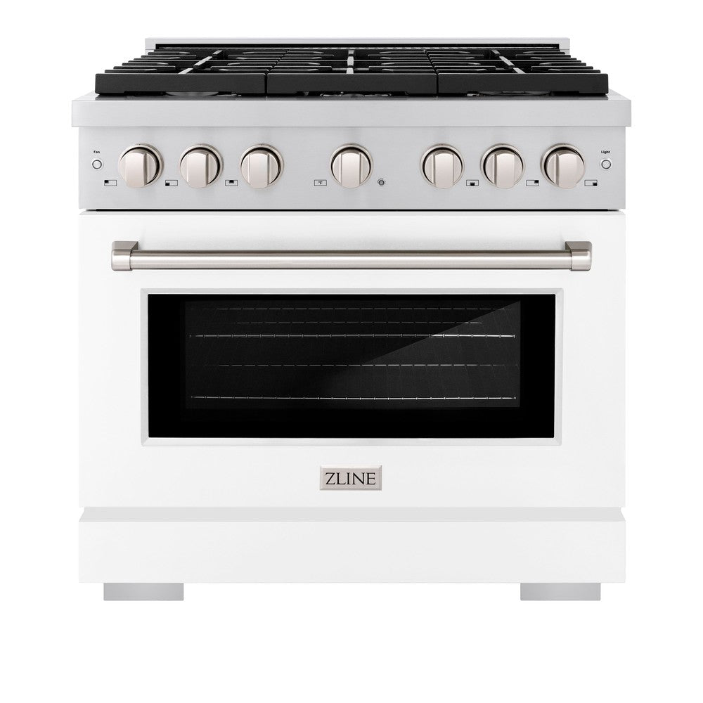 36 in. 5.2 cu. ft. Paramount Dual Fuel Range with 6 Burner Gas Cooktop - (SDRWM36) -