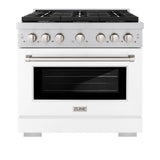 36 in. 5.2 cu. ft. Paramount Dual Fuel Range with 6 Burner Gas Cooktop - (SDRWM36) -