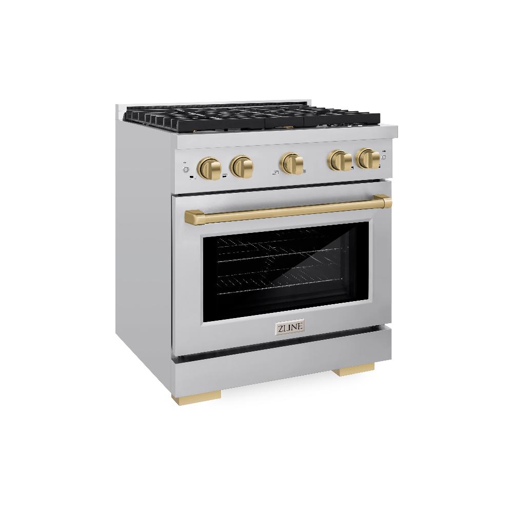Autograph Edition 30 in. 4.2 cu. ft. Paramount Dual Fuel Range with 4 Burner Gas Cooktop - (SDRZ30CB) -