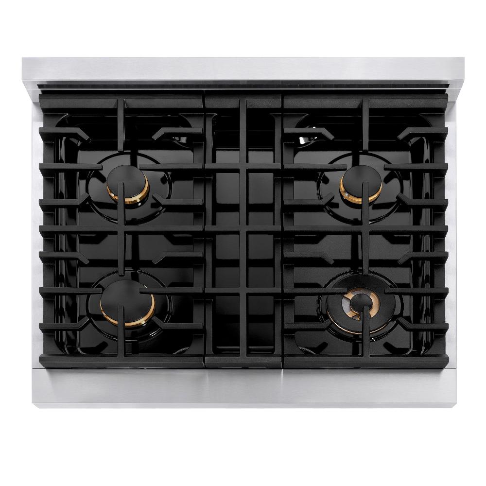 Autograph Edition 30 in. 4.2 cu. ft. Paramount Dual Fuel Range with 4 Burner Gas Cooktop - (SDRZ30CB) -
